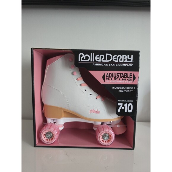 Roller Derby Pixie Adjustable Women’s Roller Skates Size 7-10 New in Box Free Sh - Picture 4 of 7